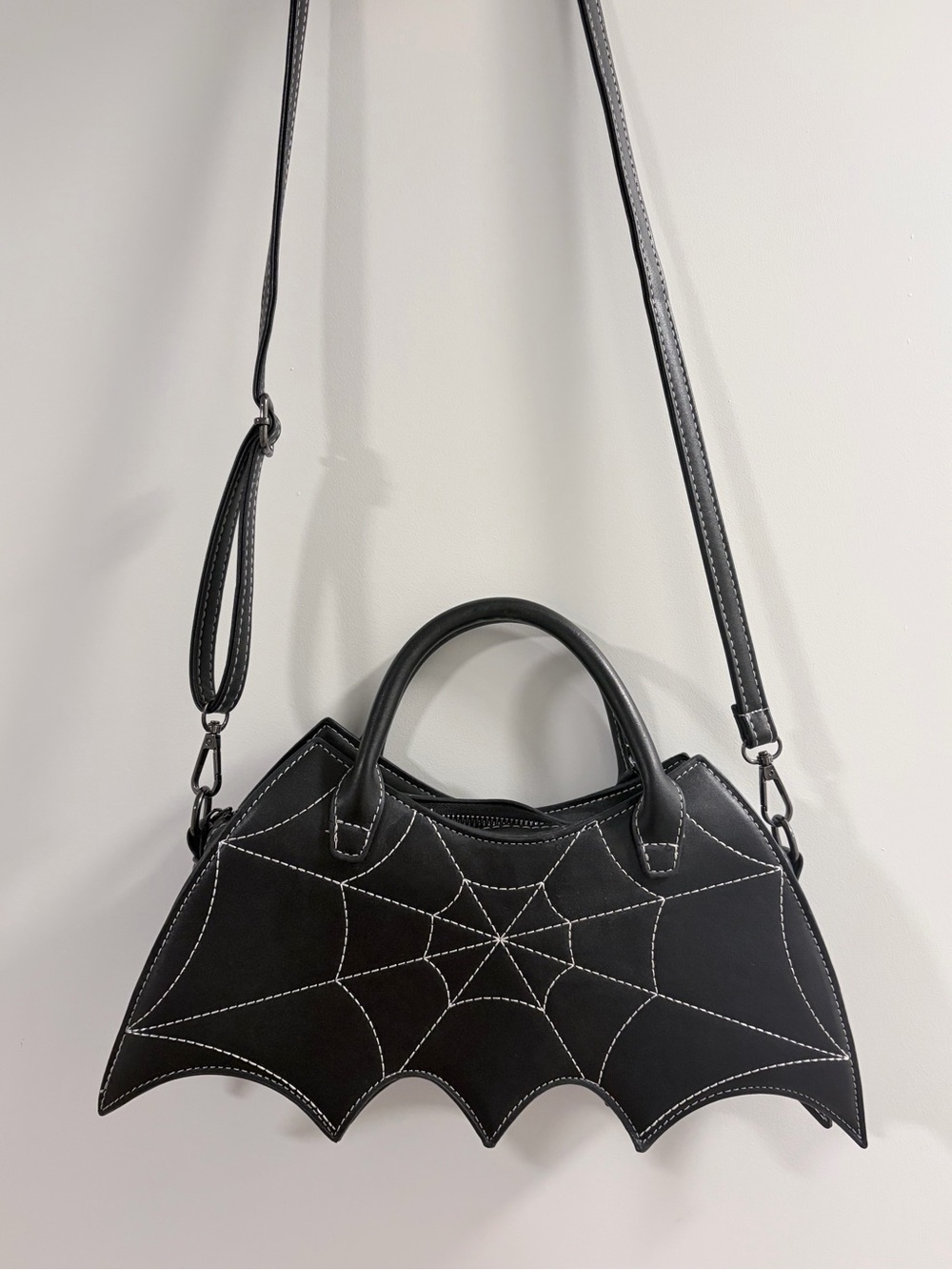 Batwing Spiderweb Crossbody Bag